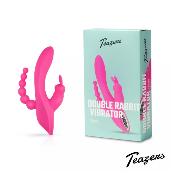 Teazers – Double Rabbit Vibrator – Pink
